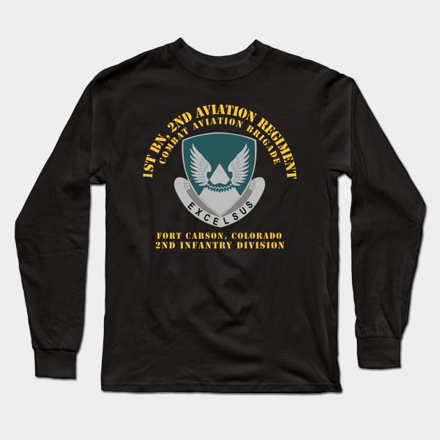 1st Bn 2nd AVN Regiment  - CAB - 2ID - Ft Carson Colorado Long Sleeve T-Shirt by twix123844